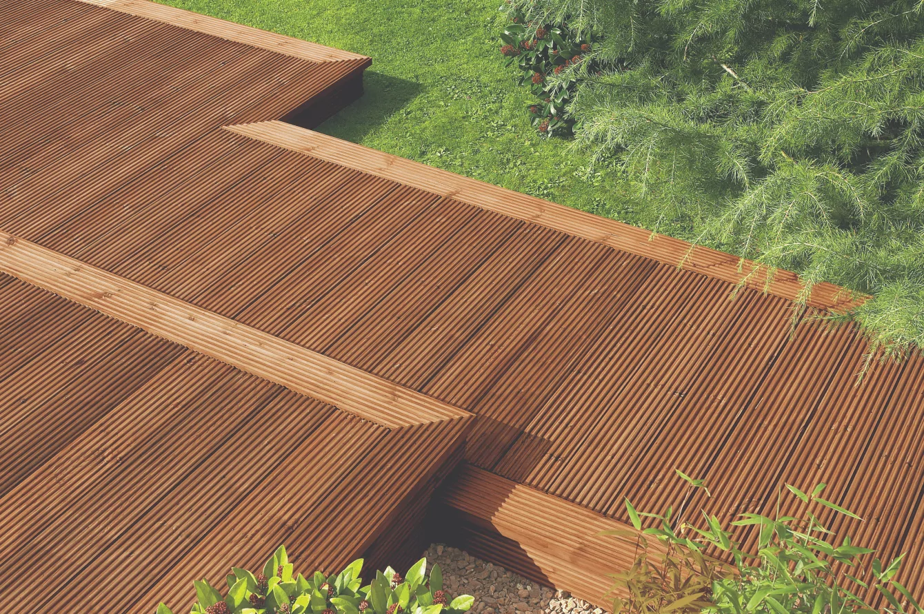 Hardwood decking